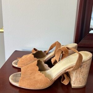Marc fisher suede block heels